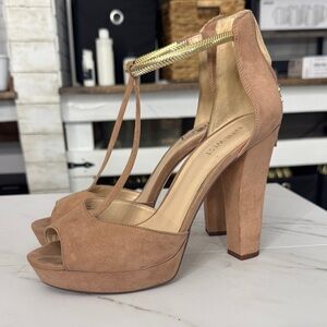 Nine West Brown Platform Heels